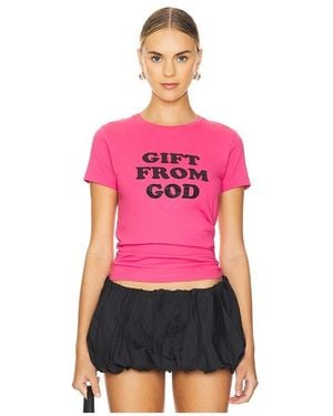 Jaded London Gift From God Tee - Pink