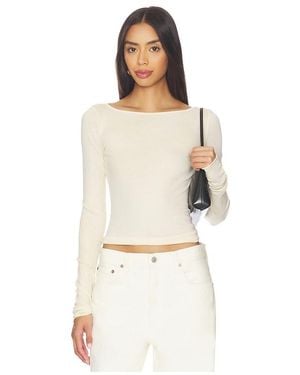 Cotton Citizen X Revolve Marbella Boat Neck Shirt - White
