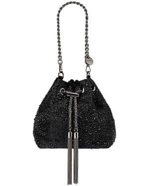 OLGA BERG Mika Crystal Pouch - Black