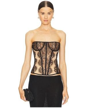 Rozie Corsets Oberteil Corset - Schwarz