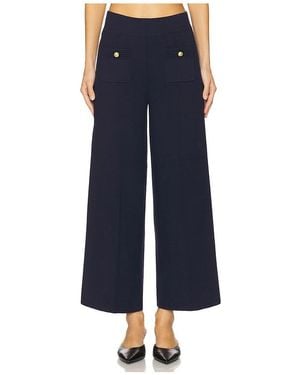 L'Agence Madrid Wide Leg Pant - Blue