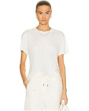 ÉTERNE Short Sleeve Boyfriend Tee - White