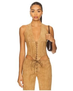 Miaou Bustier Top En Color Bronce Talla (También En Xs) - Neutro