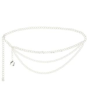 Ettika Modern Edge Layered Waist Chain - Black