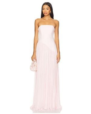 Lovers + Friends Alice Strapless Gown - White