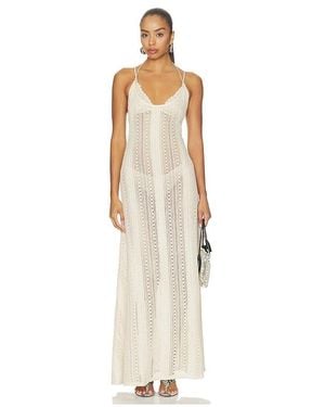 Tularosa ROBE AILA en Beige - Blanc