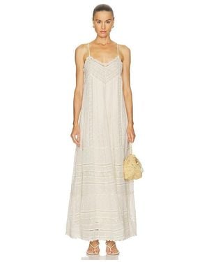 Rococo Sand Lace Maxi Dress - White