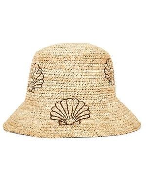 Nikki Beach Seashell Bucket Hat - Natural