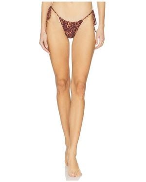 VDM Marley Jungle Reversible Bikini Bottom - White