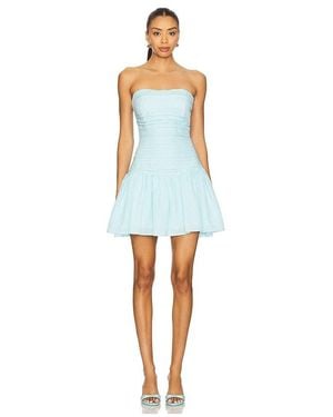 Line & Dot Suree Gingham Dress - Blue