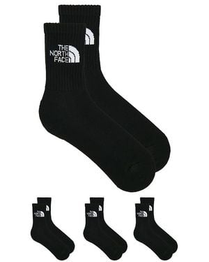 The North Face Everyday Standard Crew Sock 3 Pack - Black
