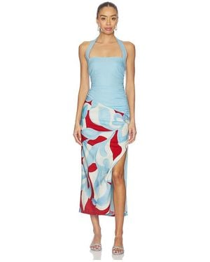 Seven Wonders Evie Halter Ruched Midi Dress - White