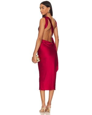 The Bar Silk Max Dress - レッド