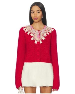 Free People Cardigan Pixie - Rot
