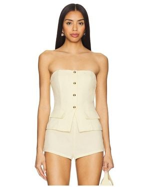 MORE TO COME Karsi Strapless Top - Natural
