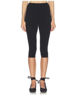 Helsa Beckette Knit Capri - Blue