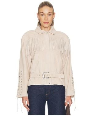 Lamarque Kyel Suede Jacket - Blue