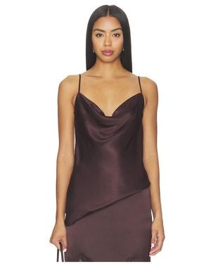 Shona Joy Agnes Cowl Neck Cami - Purple