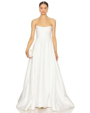 SAU LEE Barbara Gown - White