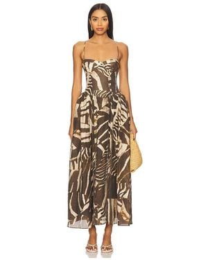 Bardot Estie Printed Maxi Dress - White