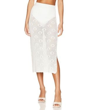 Callaghan Camila Midi Skirt - White