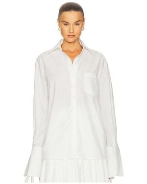 Helsa Classic Oversized Shirt - White