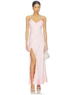 Bardot Alerie Lace Satin Maxi Dress - White