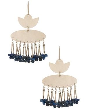 Isabel Marant Nora Fringe Earrings - White