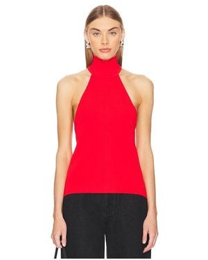 superdown Open Back Tie Top - Red
