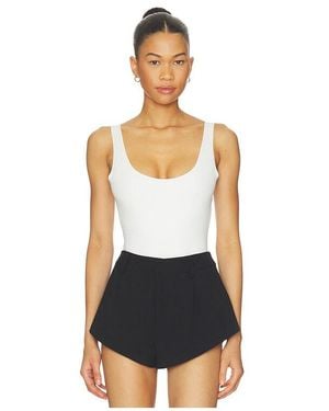 Commando Neoprene Tank Bodysuit - White