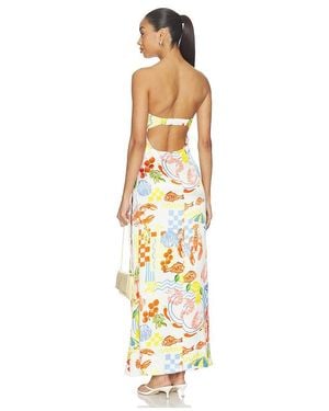 LSPACE ROBE SPRING IN LOVE en Ivory - Métallisé