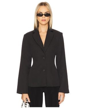 ALL THE WAYS Valerie Open Back Blazer - Black