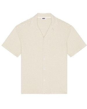 KROST Checkered Knit Bowling Shirt - White