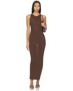 Entire studios Vestido Muscle Tank Midi En Color Marrón Talla (También En S) - Multicolor