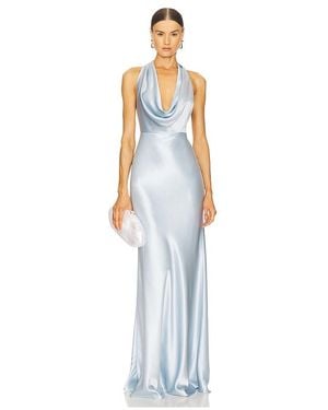 SAU LEE Pearl Gown - White