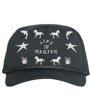 JUNGLES JUNGLES Life If Magick Trucker Hat - Black