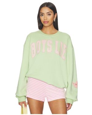Boys Lie Razzle Dazzle V4 Kara Crewneck Sweatshirt - Green