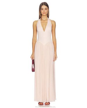 Misha The Ophelia Jersey Maxi Dress - White