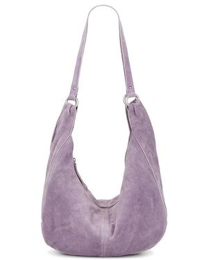Free People Roma Suede Tote - Purple