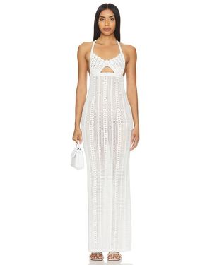 MAJORELLE Davia Maxi Dress - White