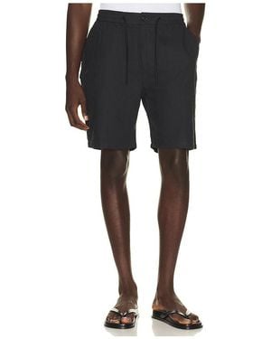 Scotch & Soda Fave Cotton Linen Twill Bermuda Short - Black