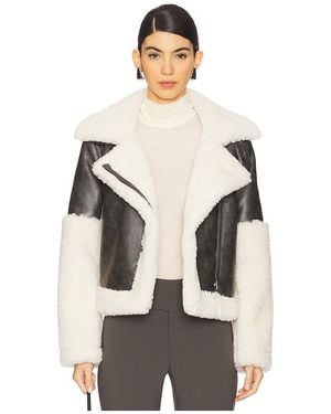 superdown Ximena Faux Fur Jacket - White