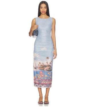 Line & Dot Vestido Pernille Mesh En Color Roca Talla (Tambiãn En S, Xs, M) - Azul