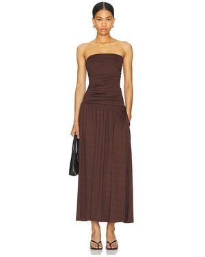 Nia Santal Dress - Brown