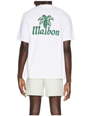 Malbon Playa T-Shirt Bermuda - Weiß