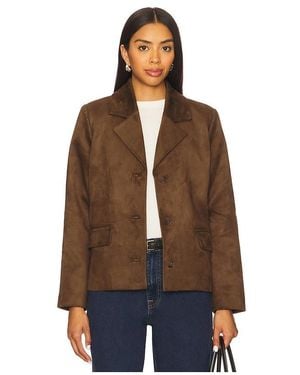 Tularosa Evi Faux Suede Jacket - Brown