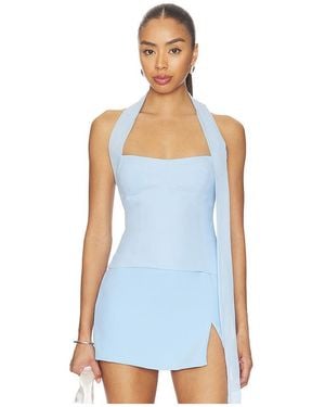 Amanda Uprichard X Revolve Olympia Top - Blue
