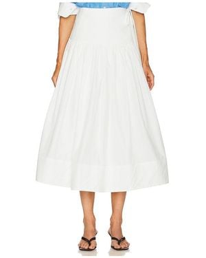 Helsa Midi Wrap Skirt - White