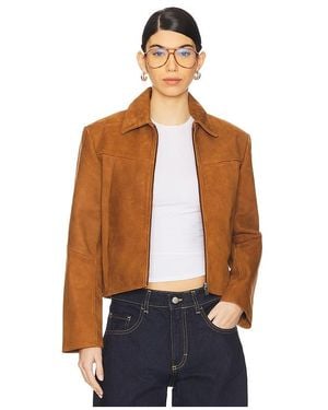 Worn Vintage Ava Suede Jacket - Blue