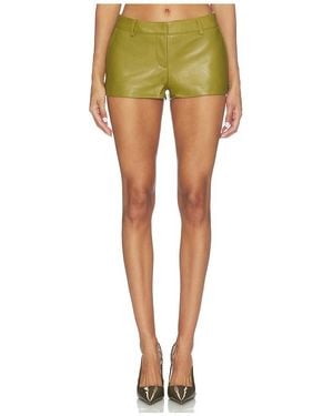 retroféte Valesia Leather Short - Green